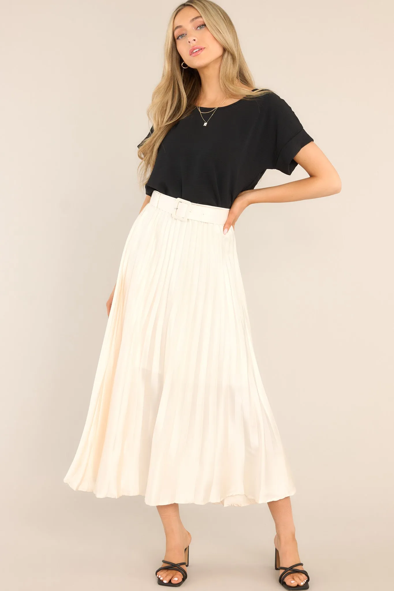 Elevated Classic Black Short Sleeve Top
