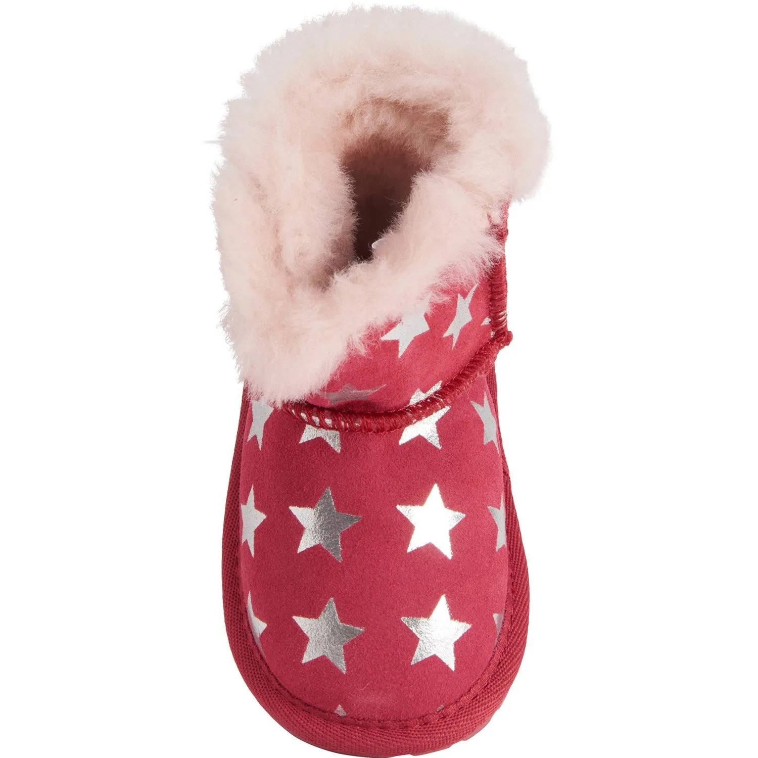 EMU AUSTRALIA Deluxe Wool Baby Walker Winter Boots in Starry Night Fuschia