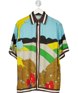 GANT Multicoloured Liberty Printed Short Sleeve Shirt UK S
