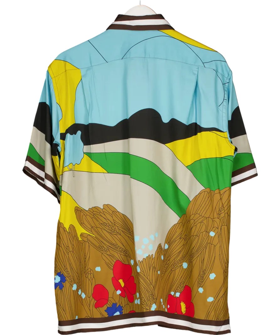 GANT Multicoloured Liberty Printed Short Sleeve Shirt UK S