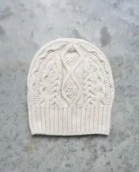 Glenda Lambs Wool Hat In Chalk