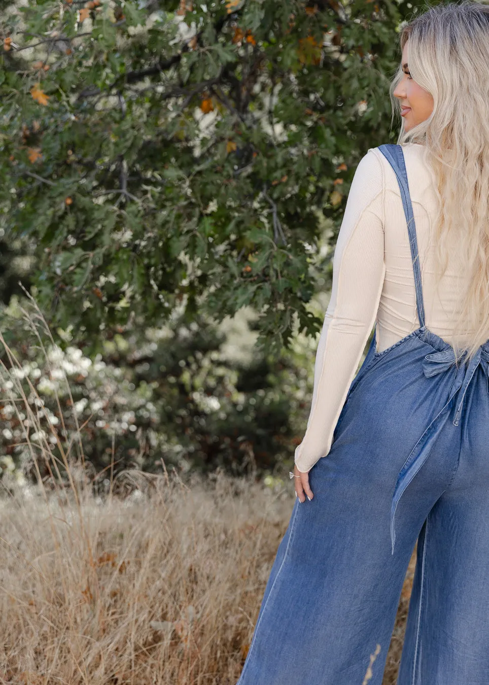 Gypsy Dreamer Wide Leg Jumper in Denim