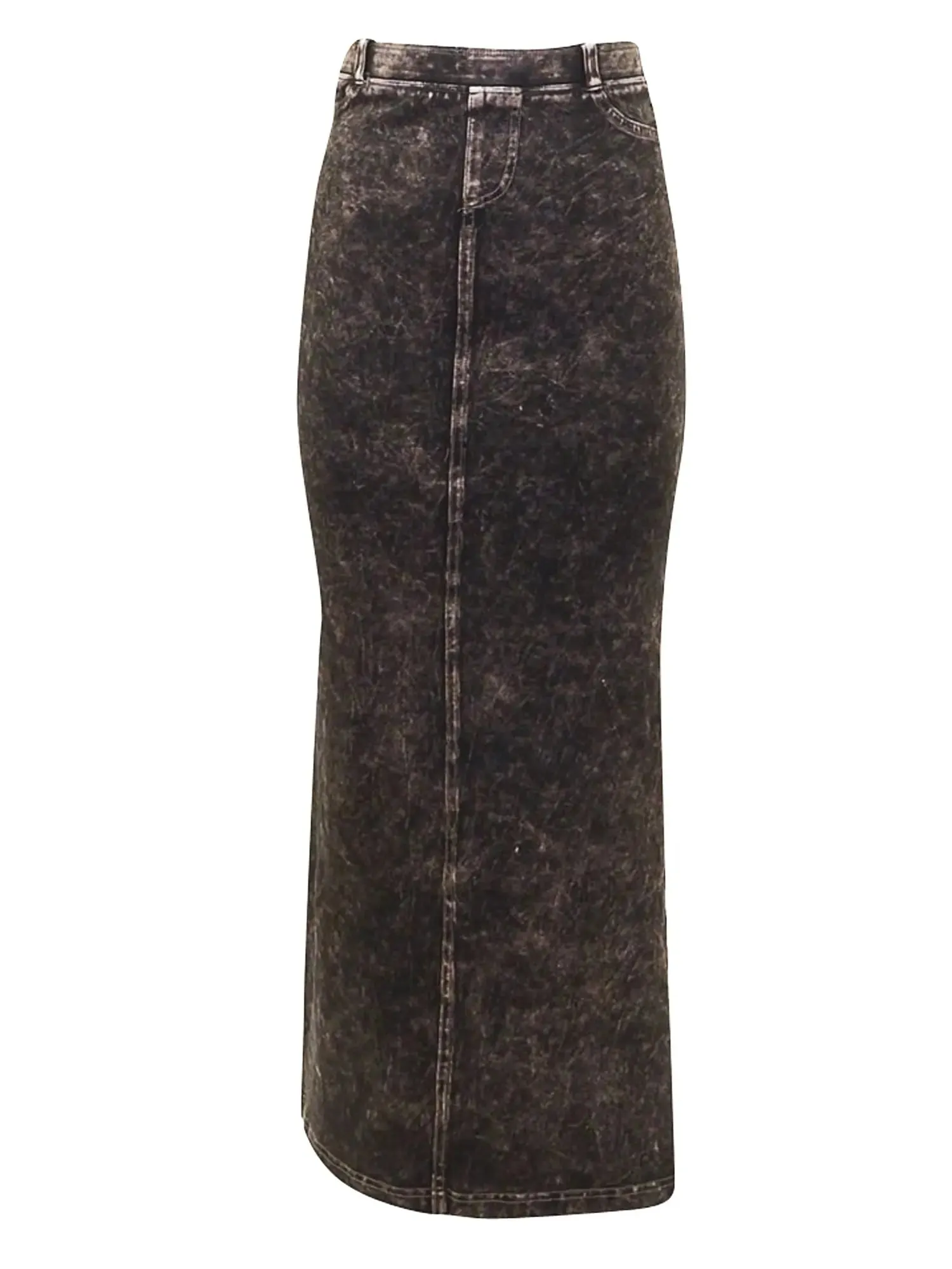 Hard Tail Long Pocket Slit Skirt WJ-111