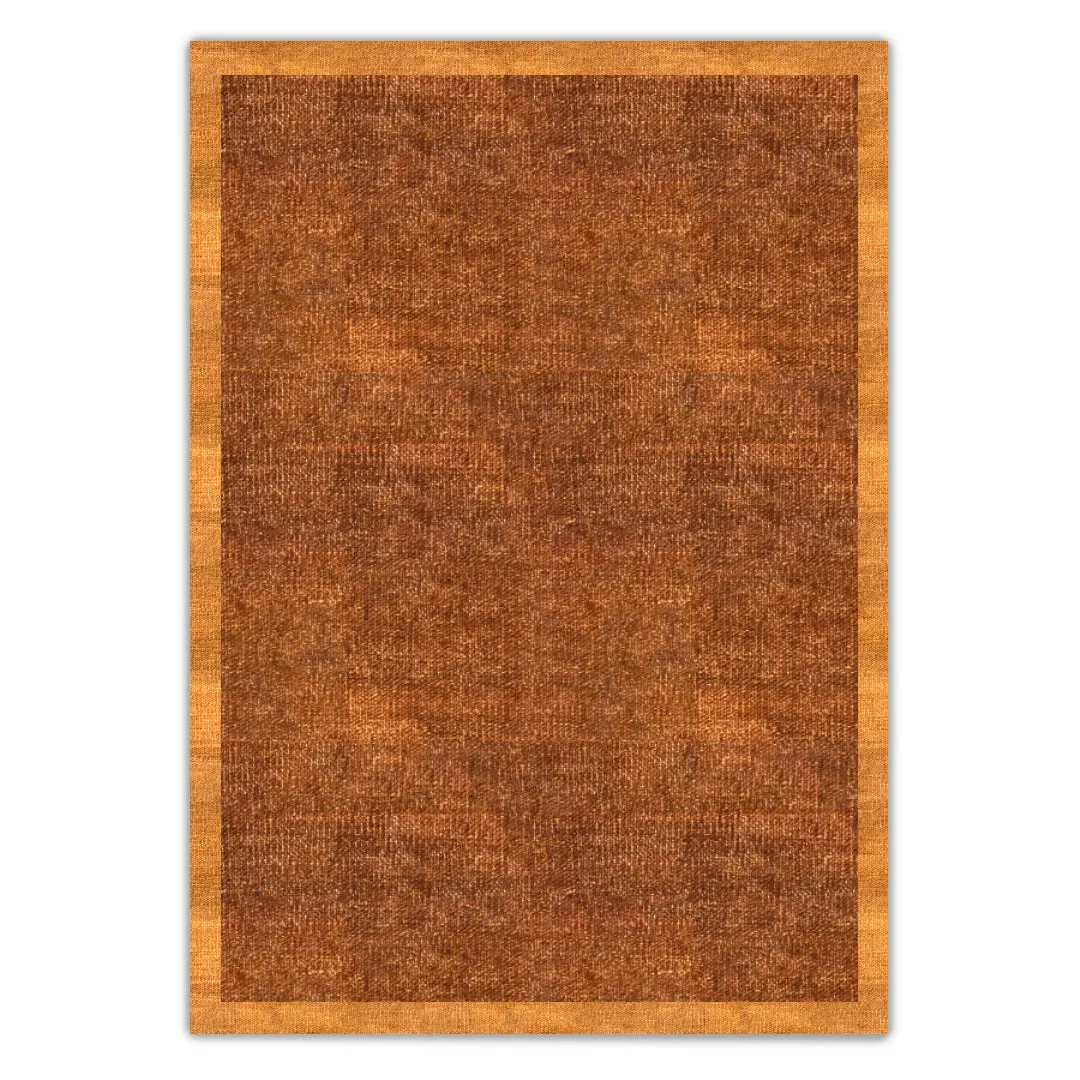 Hazelnut with caramel border kilim