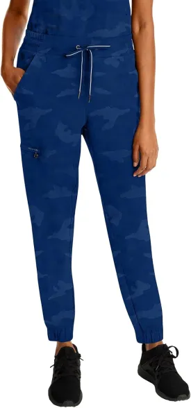 Healing Hands Scrubs for Women Jogger Camo Pant Tate 5 Pockets Moisture Wicking, Easy Care, 360 Stretch, Quick Dry - 9350