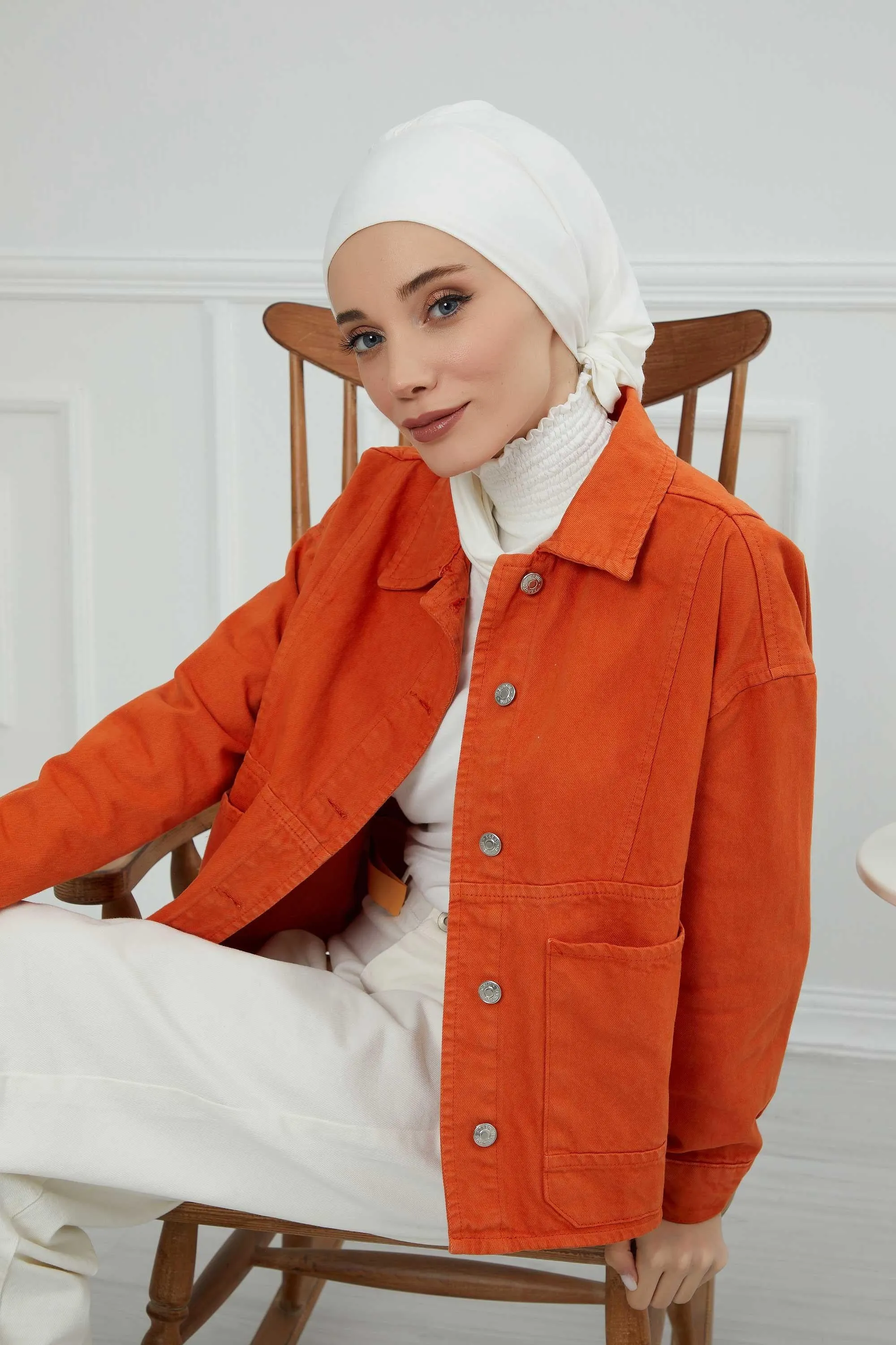 Instant Turban Lightweight Cotton Scarf Head Turbans For Women Headwear Stylish Elegant Design,HT-96