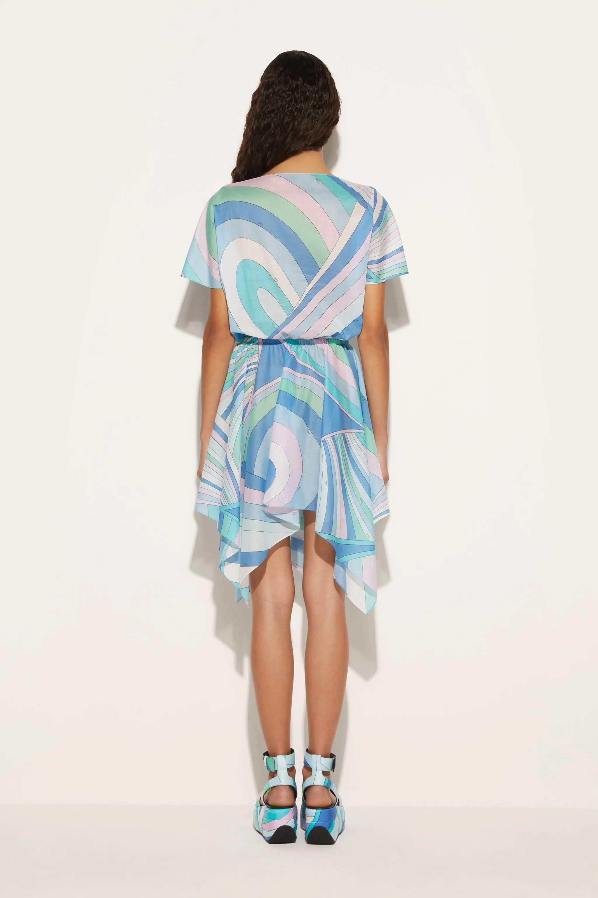Iride-Print Cotton Dress