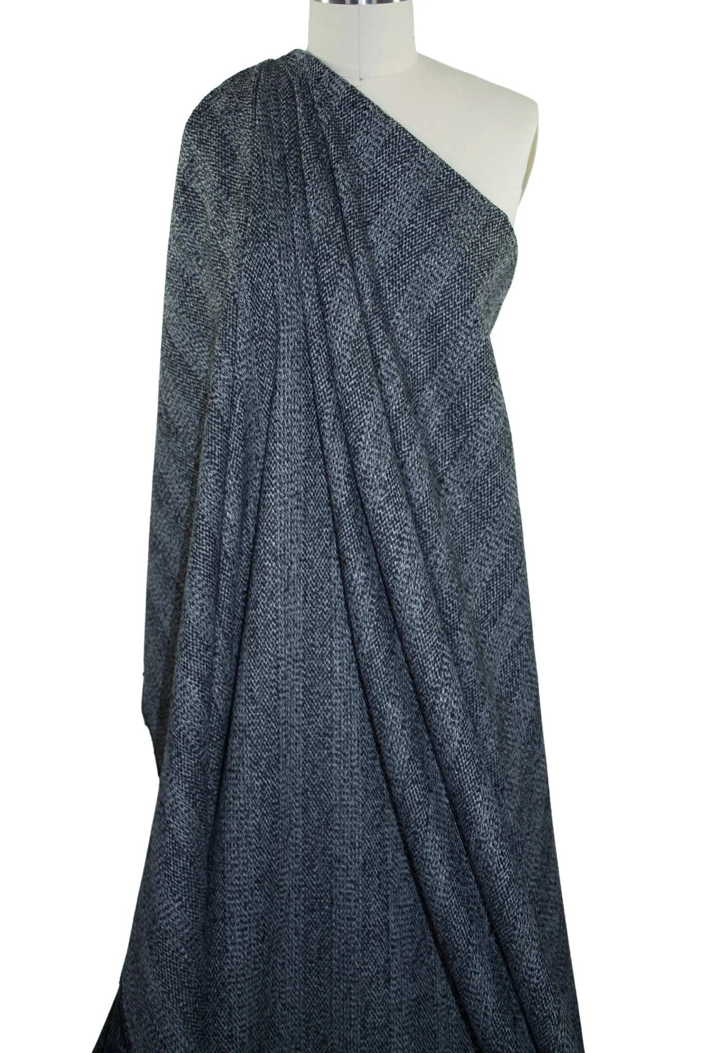 Italian Double Sided Wool Coating - Gray/Black