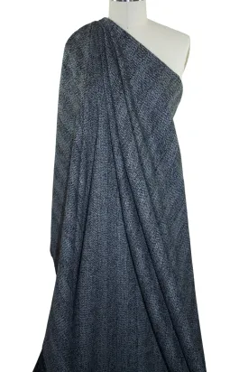Italian Double Sided Wool Coating - Gray/Black