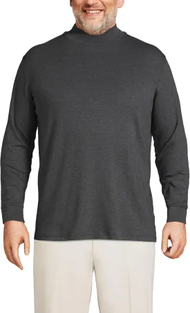 Lands' End Men's American-Grown Supima Cotton Mock Turtleneck Shirt