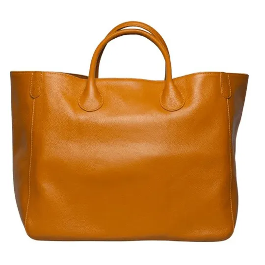 Large Designer Leather Tote Bag ｜ Cowhide Leather Classic Bag ｜ Must-have Fashion DesignerBag ｜ Leather Weekend Bag｜Christmas gifts
