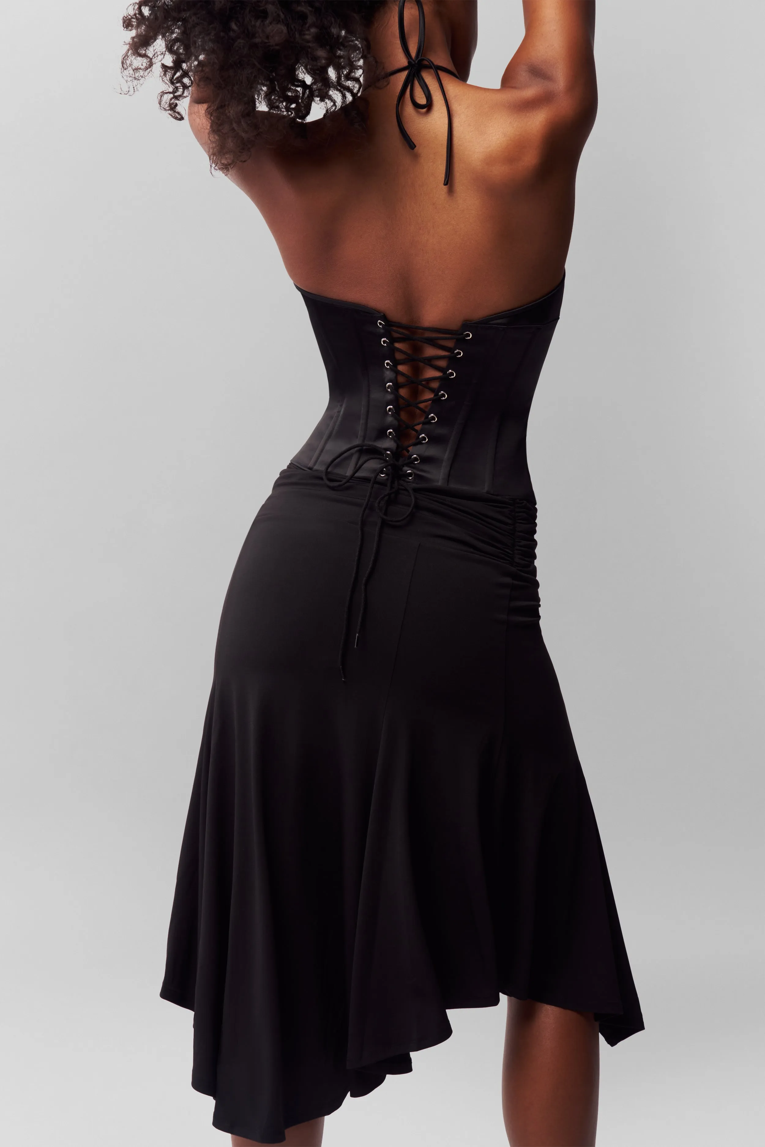 Chic Marini Lace-Up Corset Top