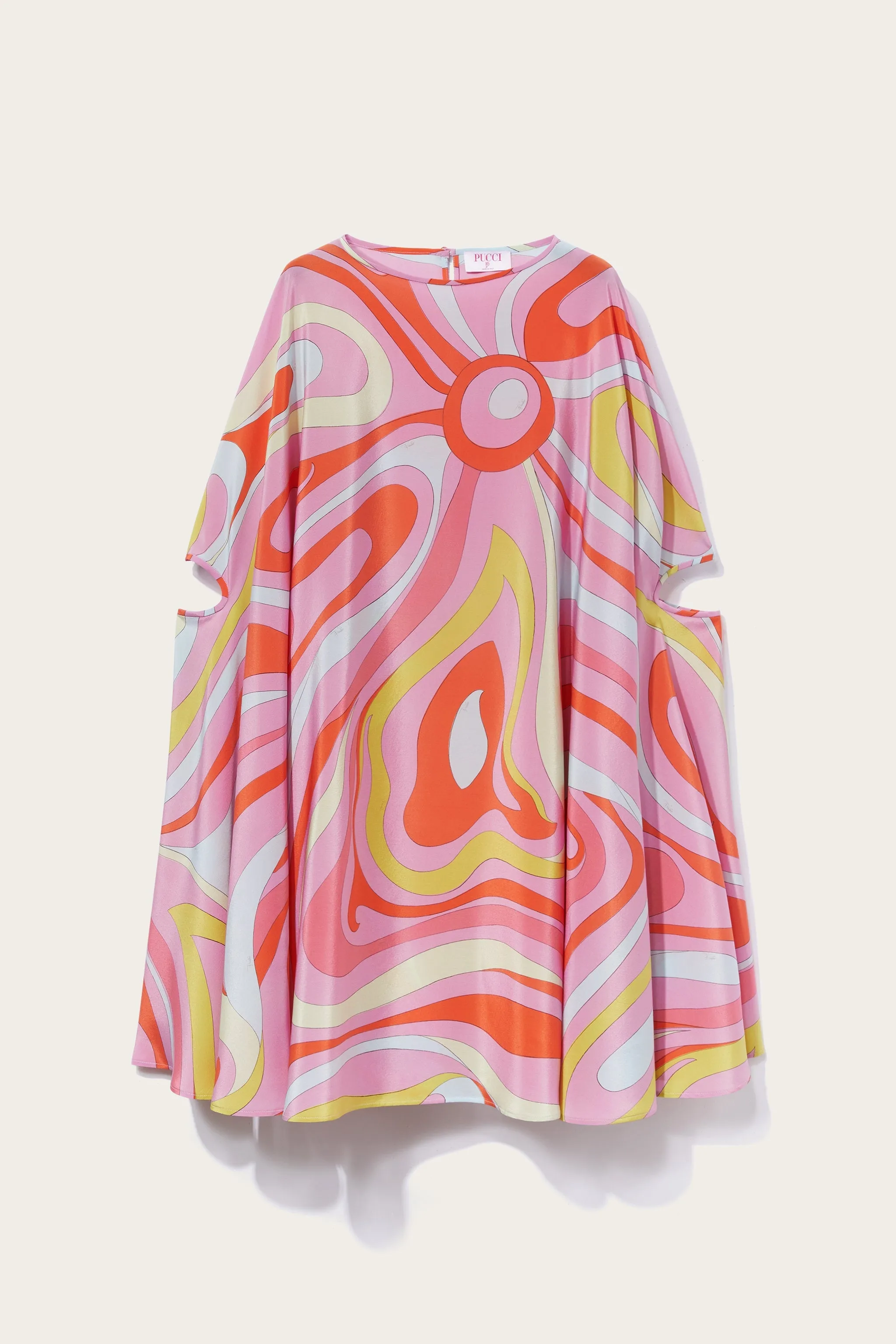 Marmo-Print Silk Kaftan