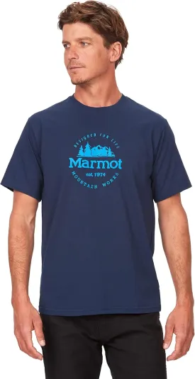 MARMOT Men's Logo T-Shirts - Printed Graphic on Cotton Tee