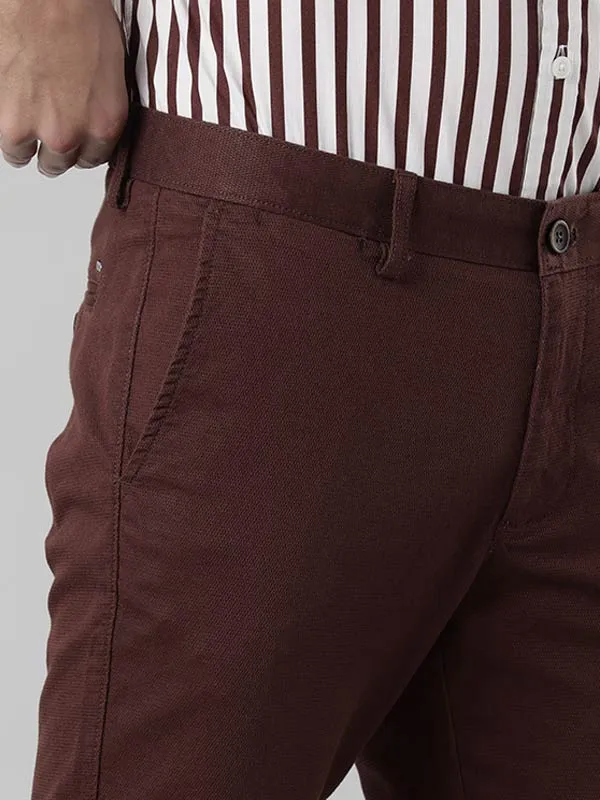 Men Brooklyn Fit Polyester Blend Trouser