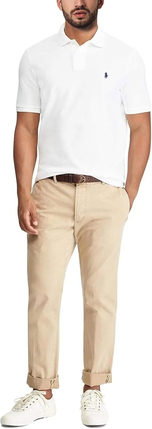 Men's Custom Classic Polo Shirt Short Sleeve for Outdoor Golf Tennis Polo 2 Buttons Tops-Proudly of U.S Polo