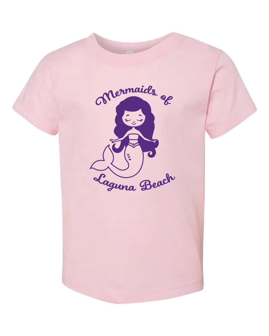 Mermaids of LB Toddler Tee - Pink