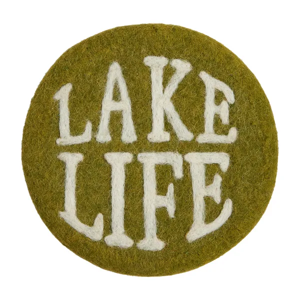 Mudpie Felted Wool Lake Trivet