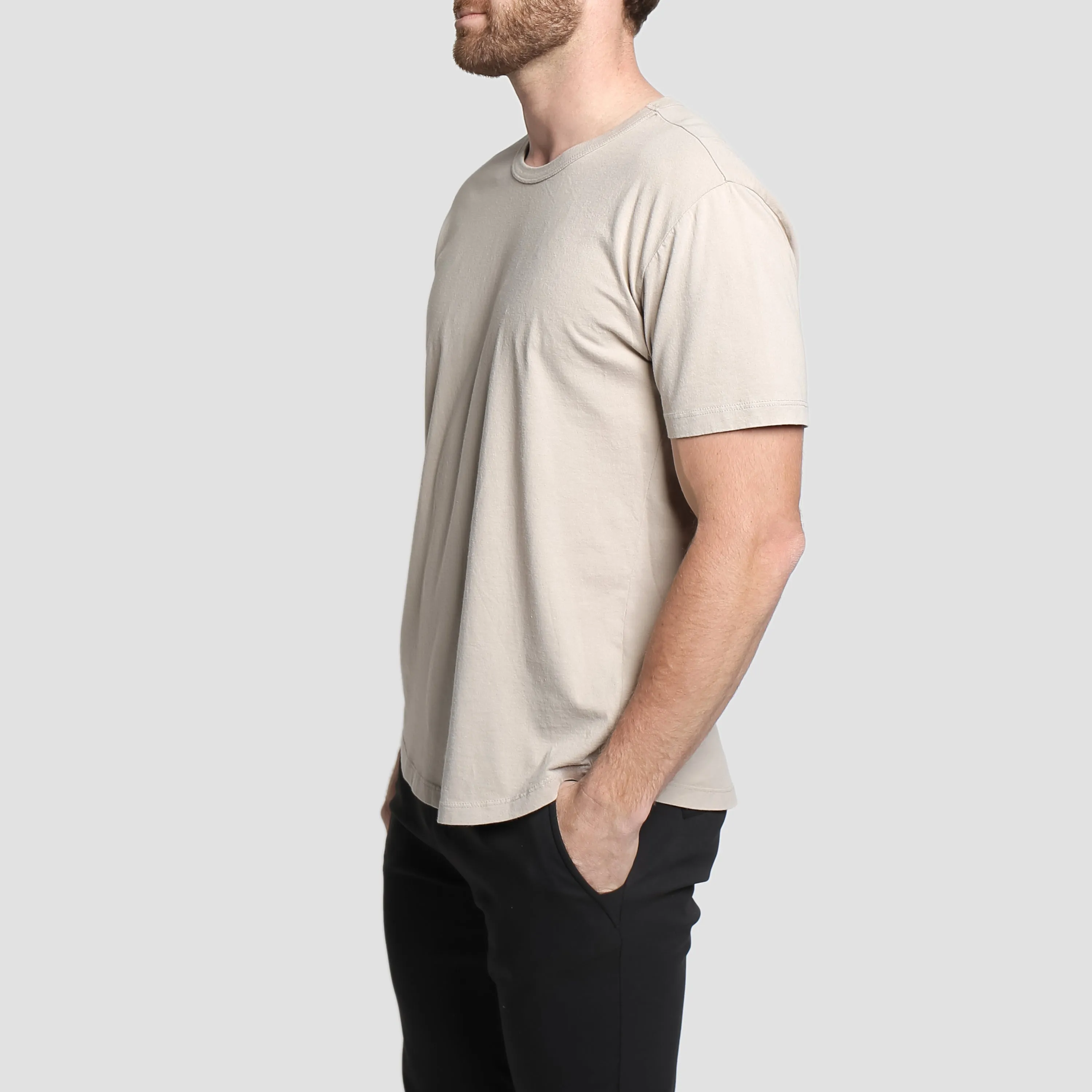 Natural Premium Scoop T-Shirt Lunar