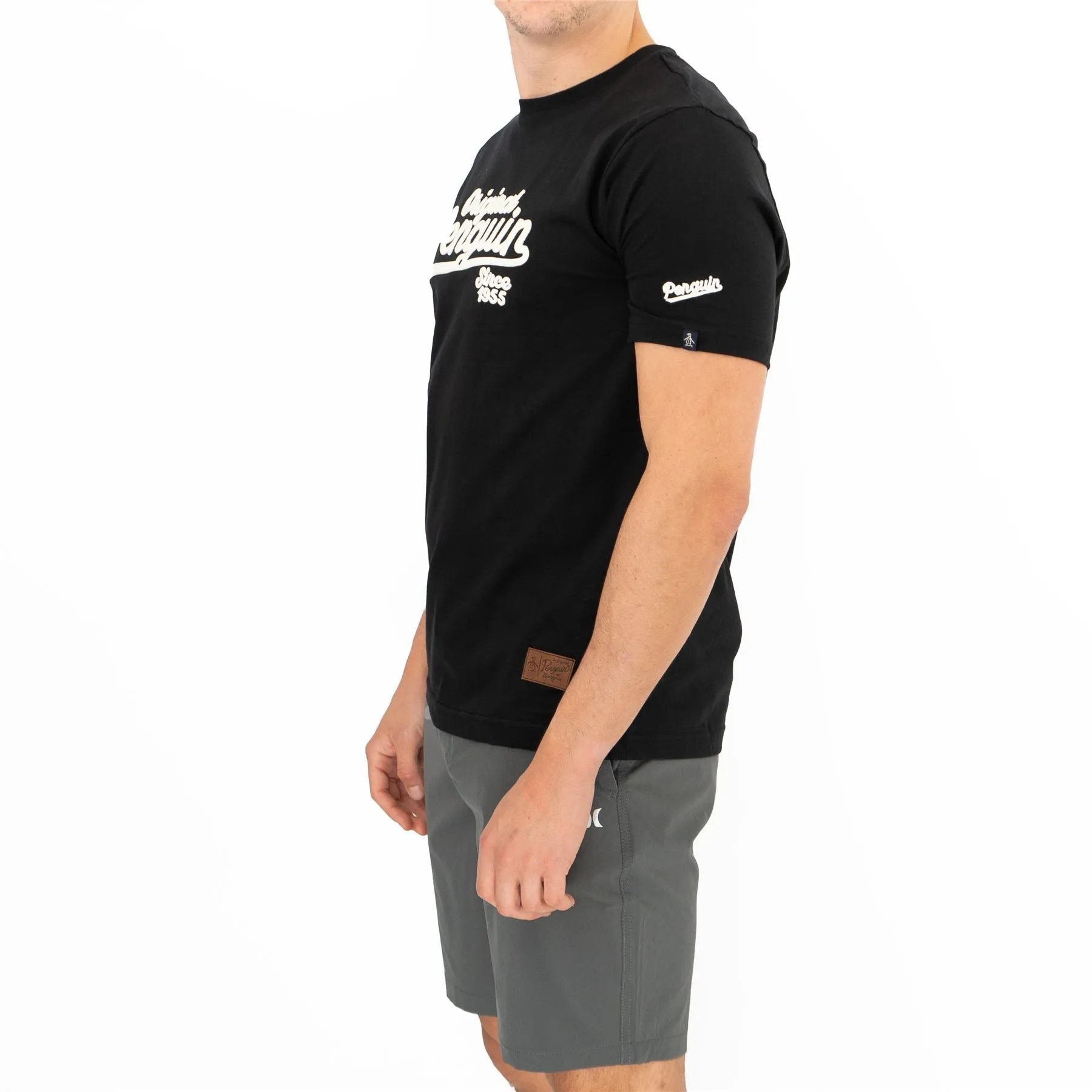 Original Penguin T-shirt Short Sleeve Embroidered Black