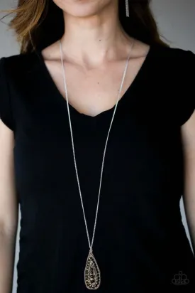 Paparazzi  Accessories - Tiki Tease #N765 Peg - Black Necklace