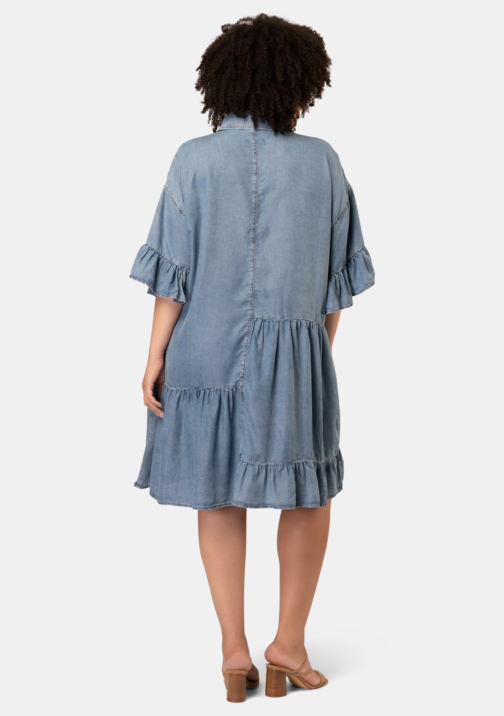 Peyton Chambray Mini Dress