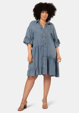 Peyton Chambray Mini Dress