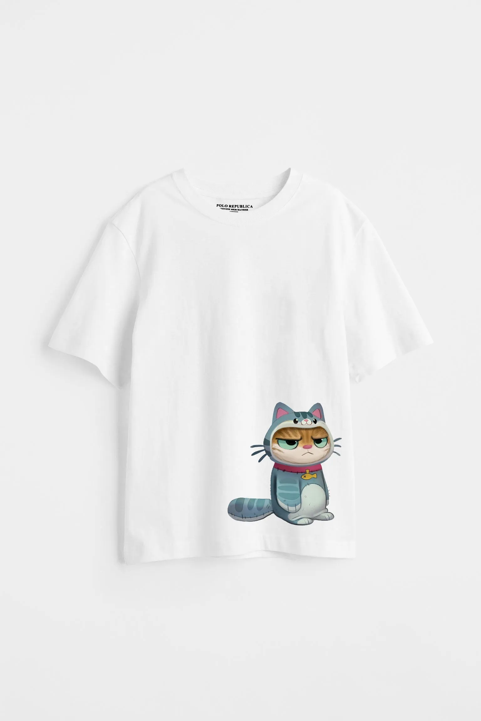 Polo Republica Boy's Cat Printed Tee Shirt