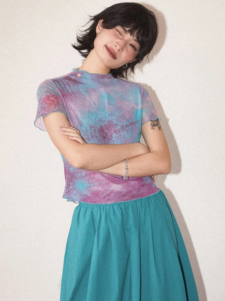 Printed Short Sleeve Tee 【s0000008827】