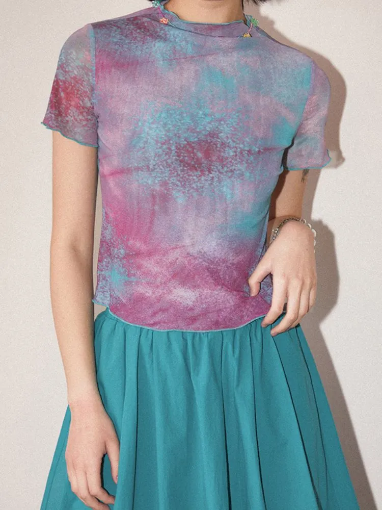 Printed Short Sleeve Tee 【s0000008827】