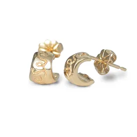 Que Sera Solid Gold Earrings