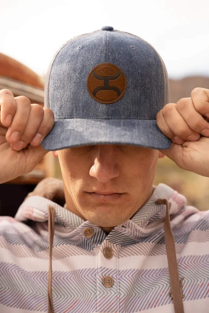 "Blush Denim/Grey Hat