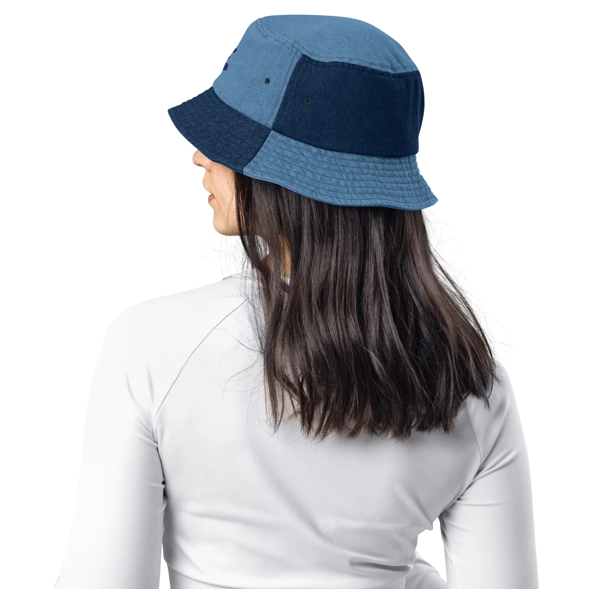 Rainbow Pride Denim bucket hat