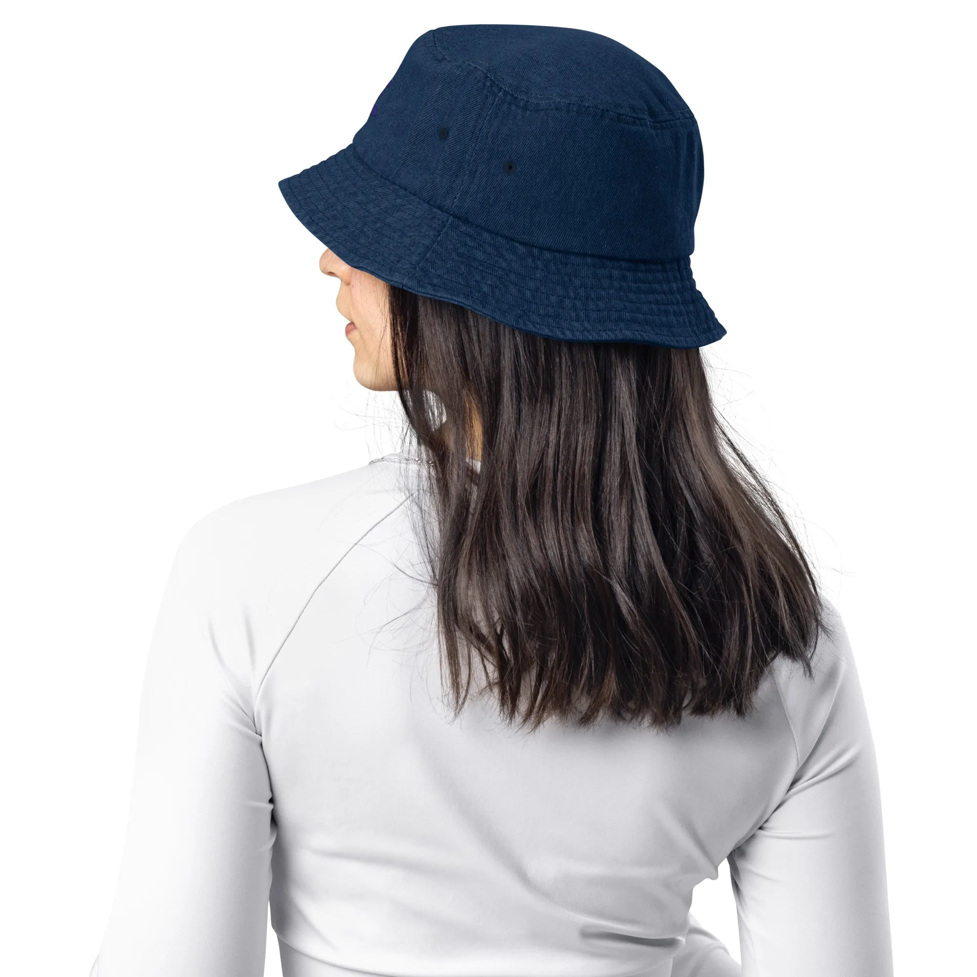 Rainbow Pride Denim bucket hat