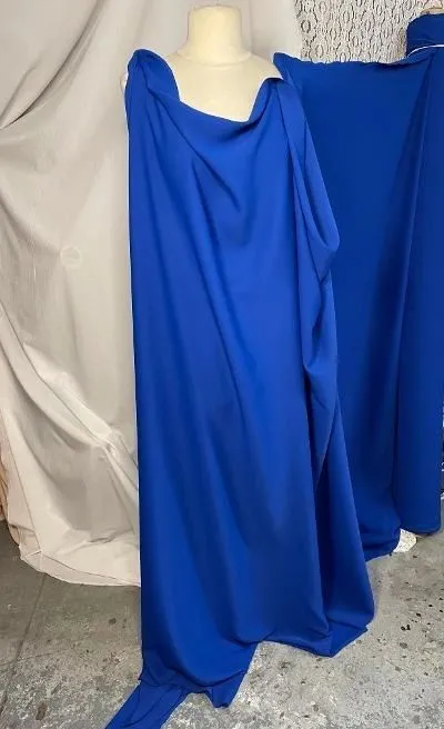 Royal Blue Poly Crepe