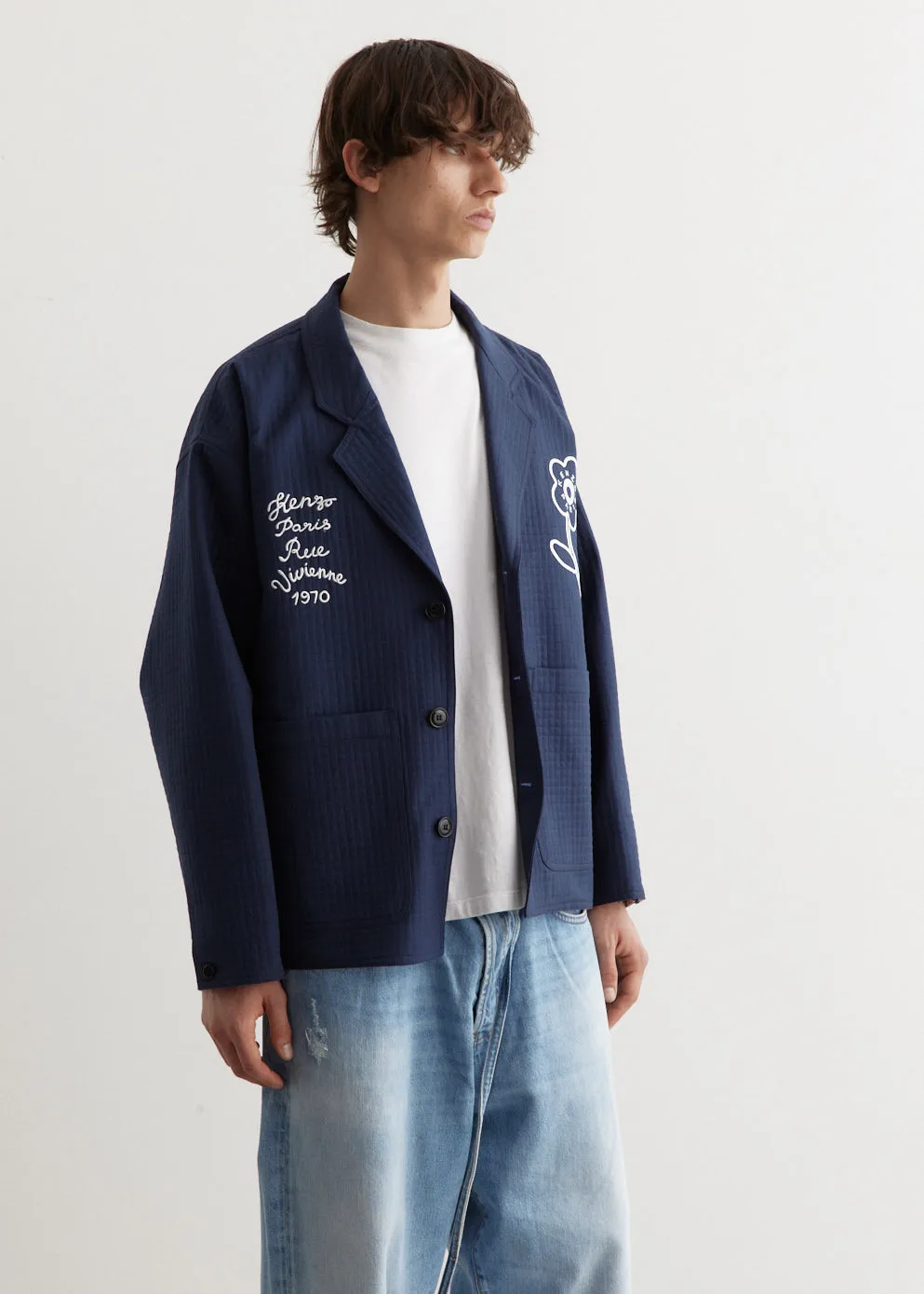 Rue Vivienne Embroidered Workwear Jacket