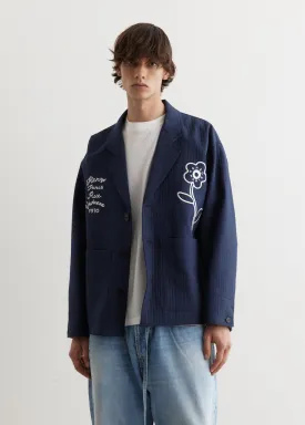 Rue Vivienne Embroidered Workwear Jacket