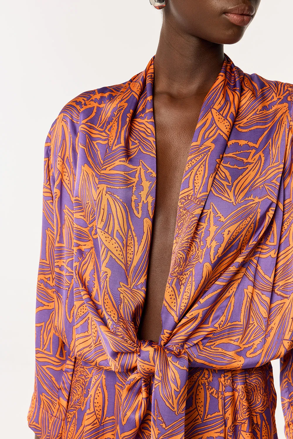 Short Jumpsuit Celie - Purple Pop Tiger