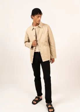 Sirocco fisherman's jacket - buttoned, in cotton canvas (SABLE)