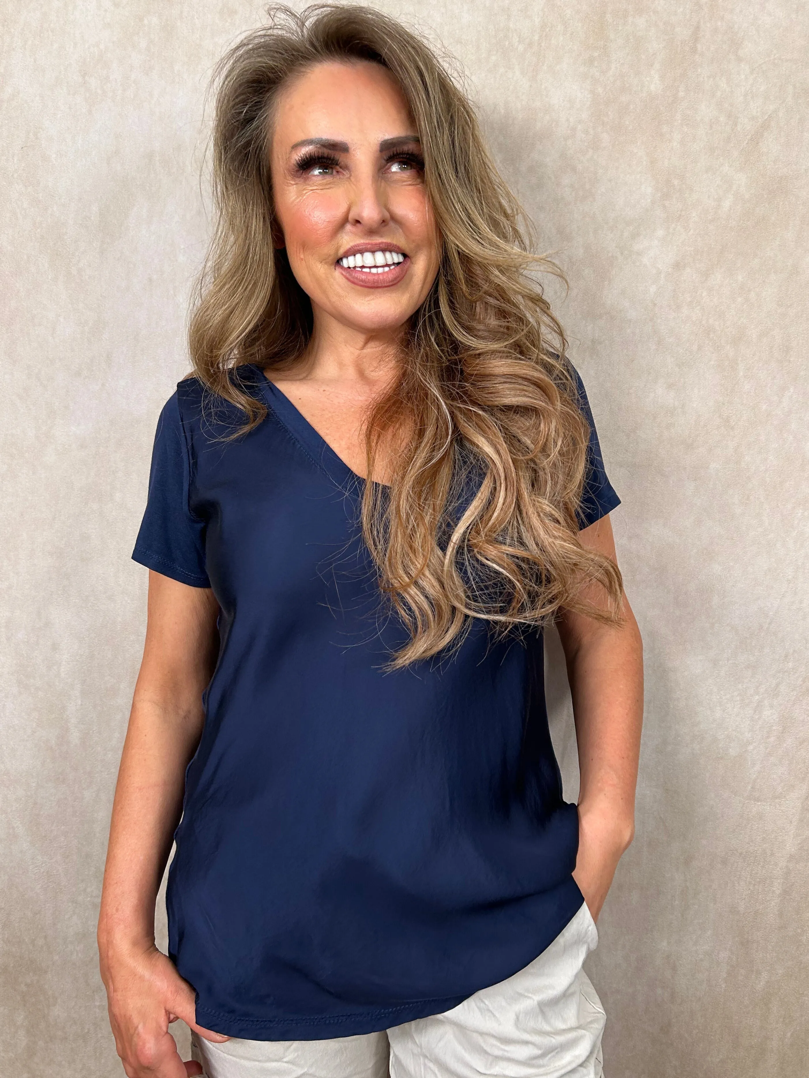 Sophie Satin T-Shirt