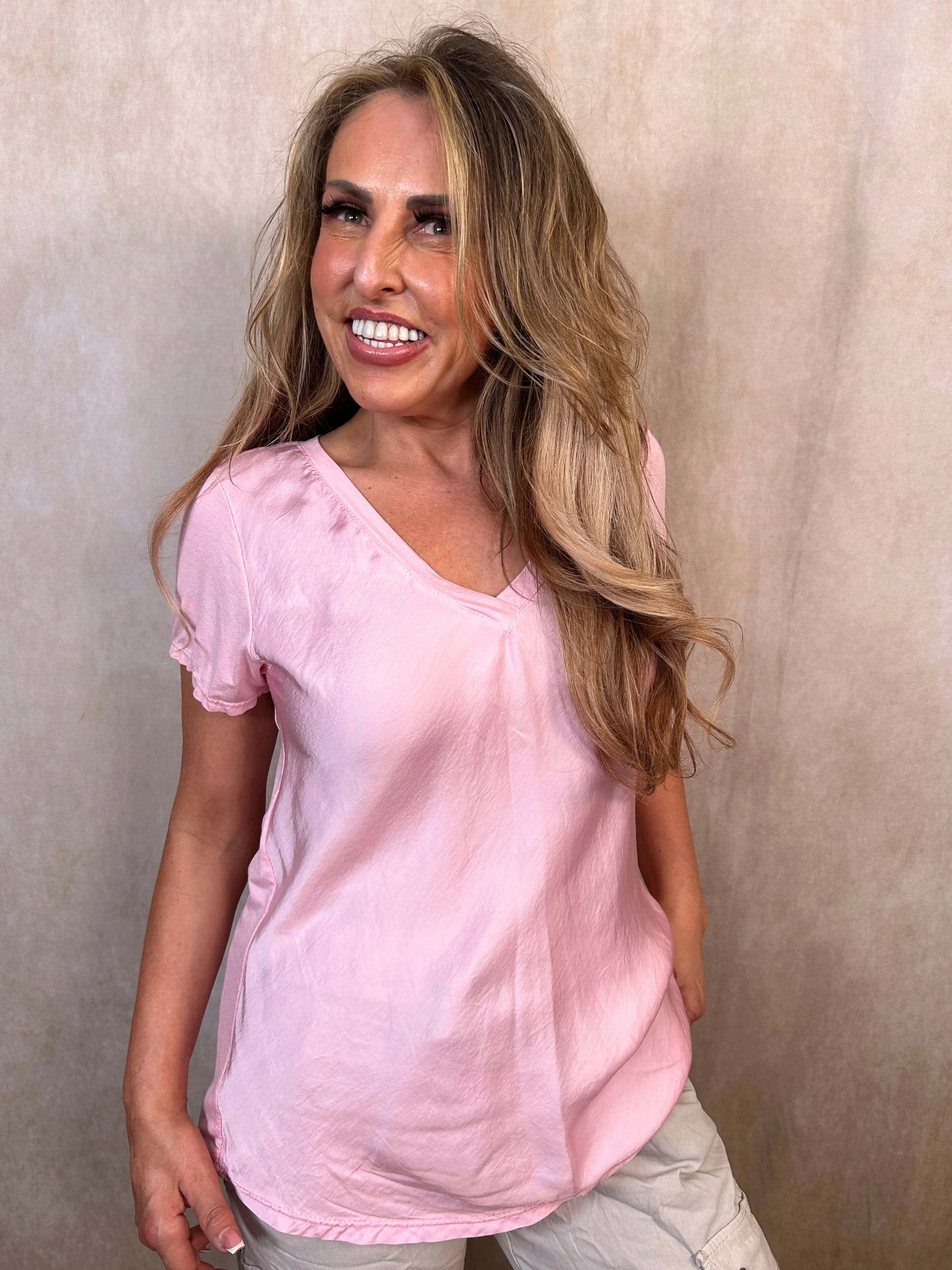 Sophie Satin T-Shirt