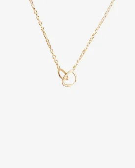 Together drop necklace gold