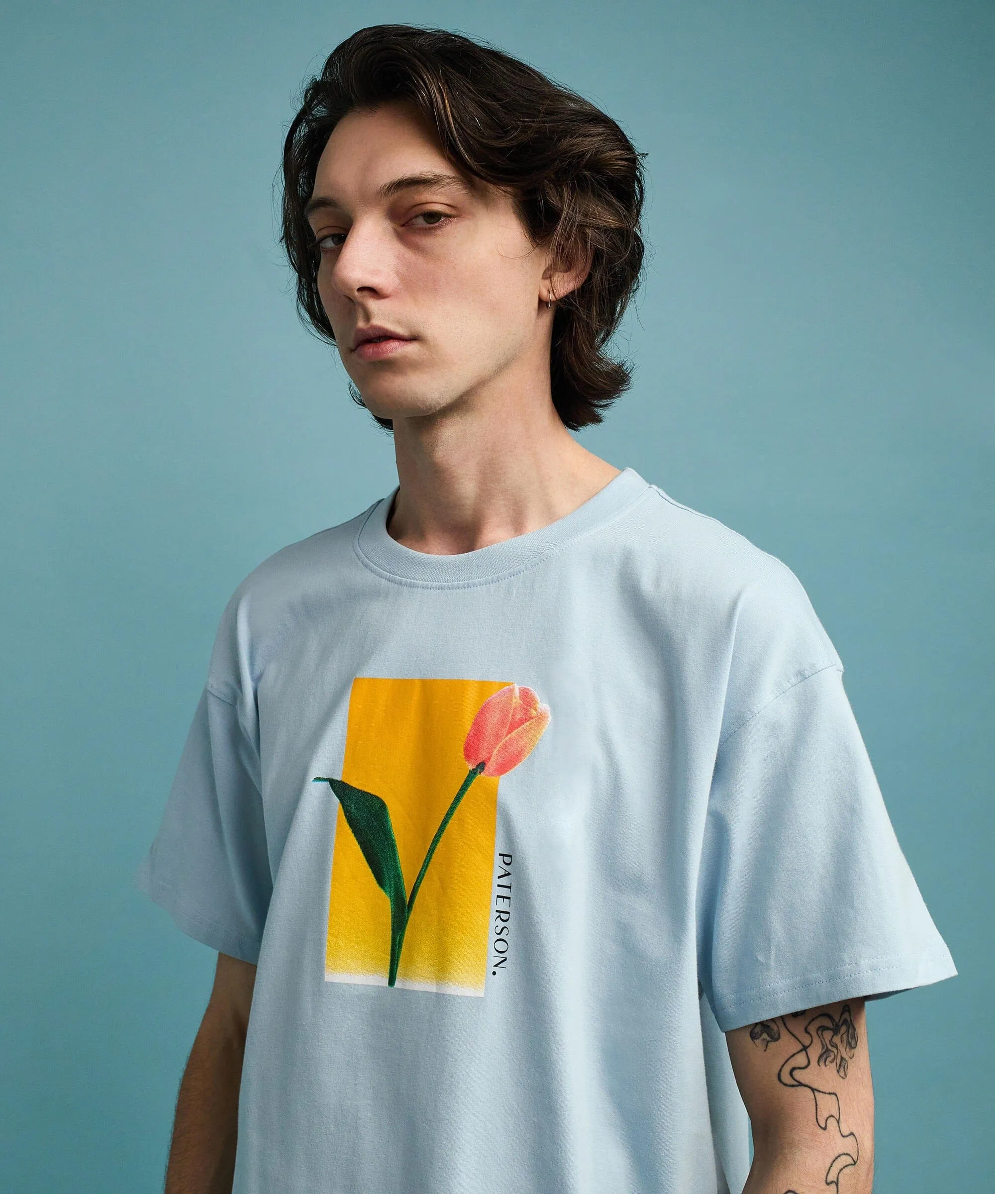Tulip Short Sleeve Tee - Light Blue