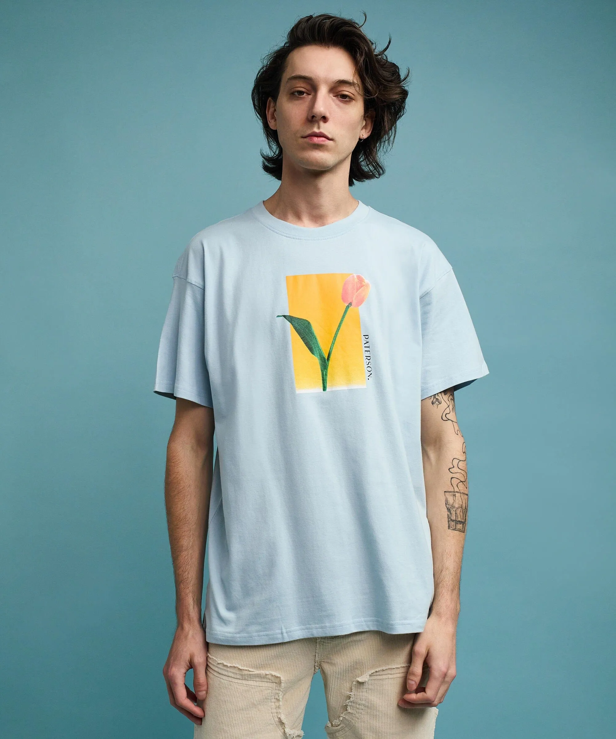 Tulip Short Sleeve Tee - Light Blue