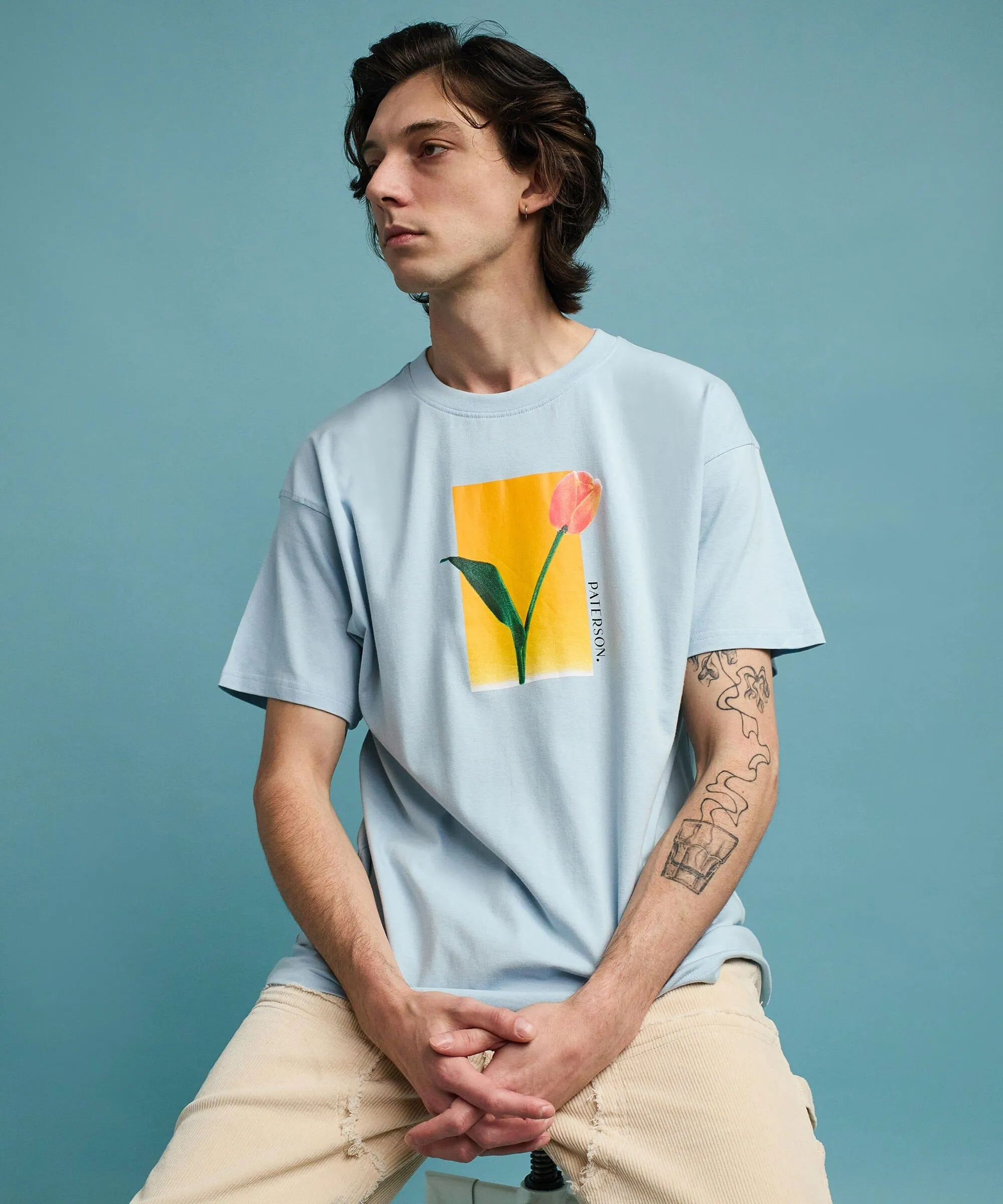 Tulip Short Sleeve Tee - Light Blue