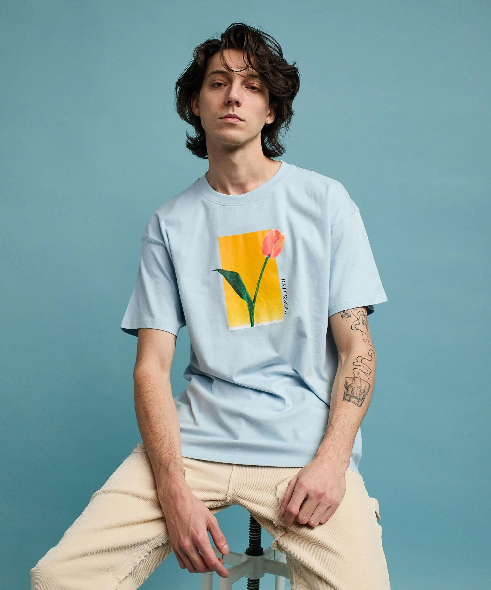 Tulip Short Sleeve Tee - Light Blue