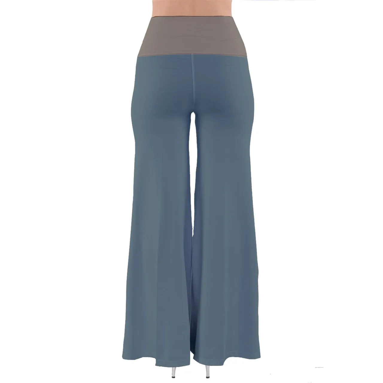 Vampire Art Grunge Blue & Army Green Vintage Palazzo Pants
