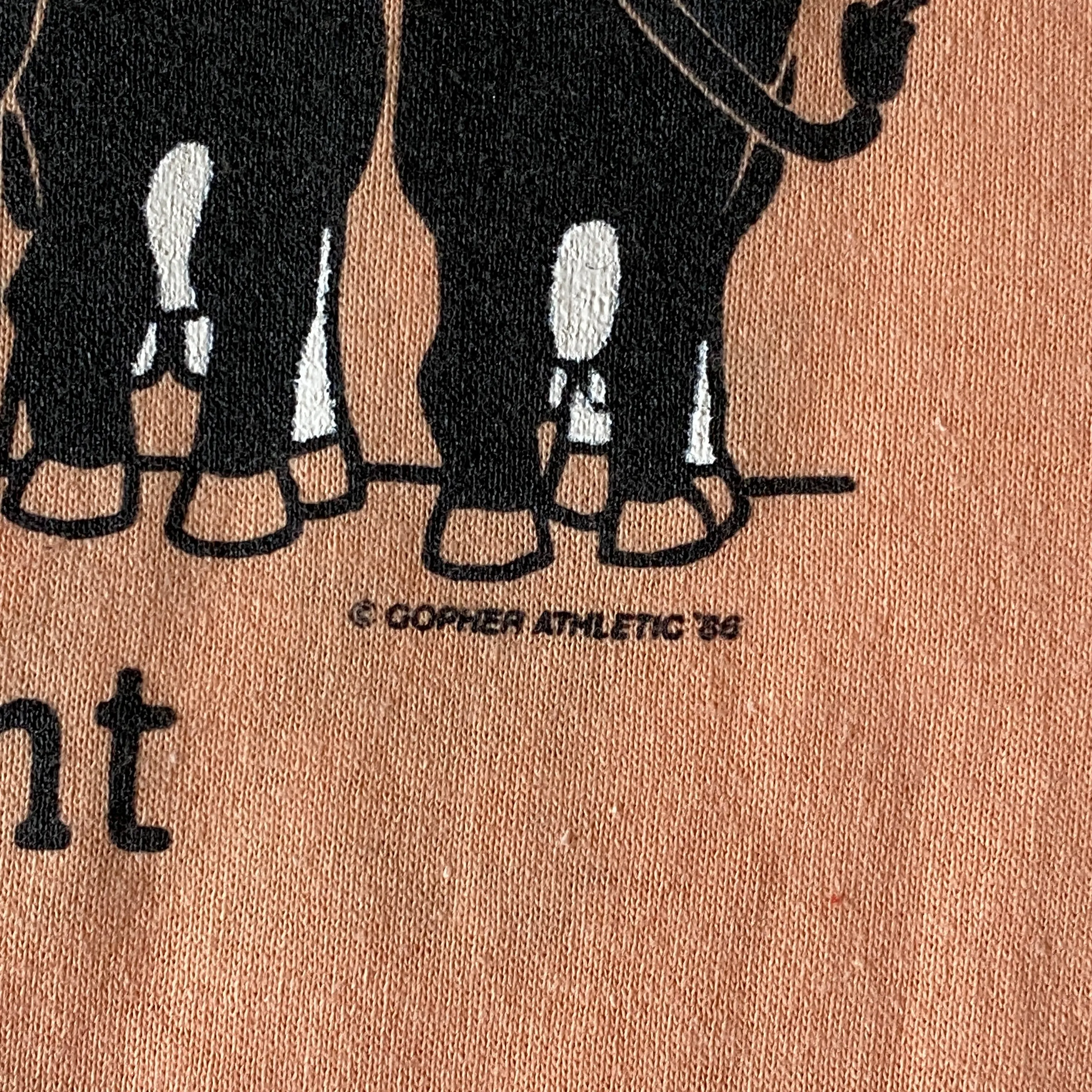 Vintage Cows Wearing Sunglasses Single Stitch T-Shirt (Large)