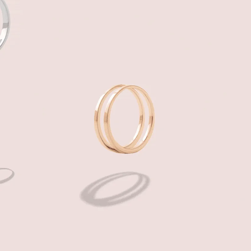 We Ring | Rose Gold Gray Lacquer