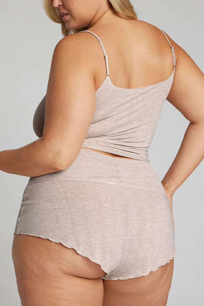 Whipped Mini Short in Sand